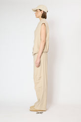WASHED LINEN VEST